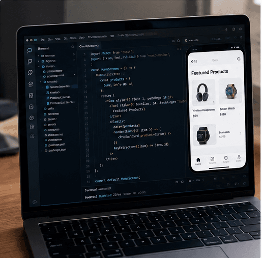 React Native mobile app performance and analytics dashboard